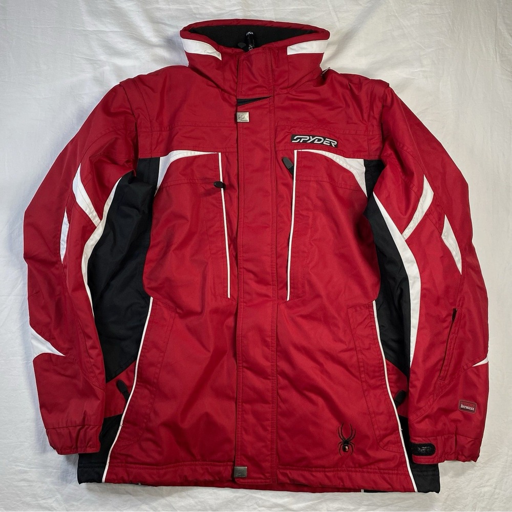 Spyder Men's Ski Jacket Thinsulate Insulated Colorblock Red/Black/White 52